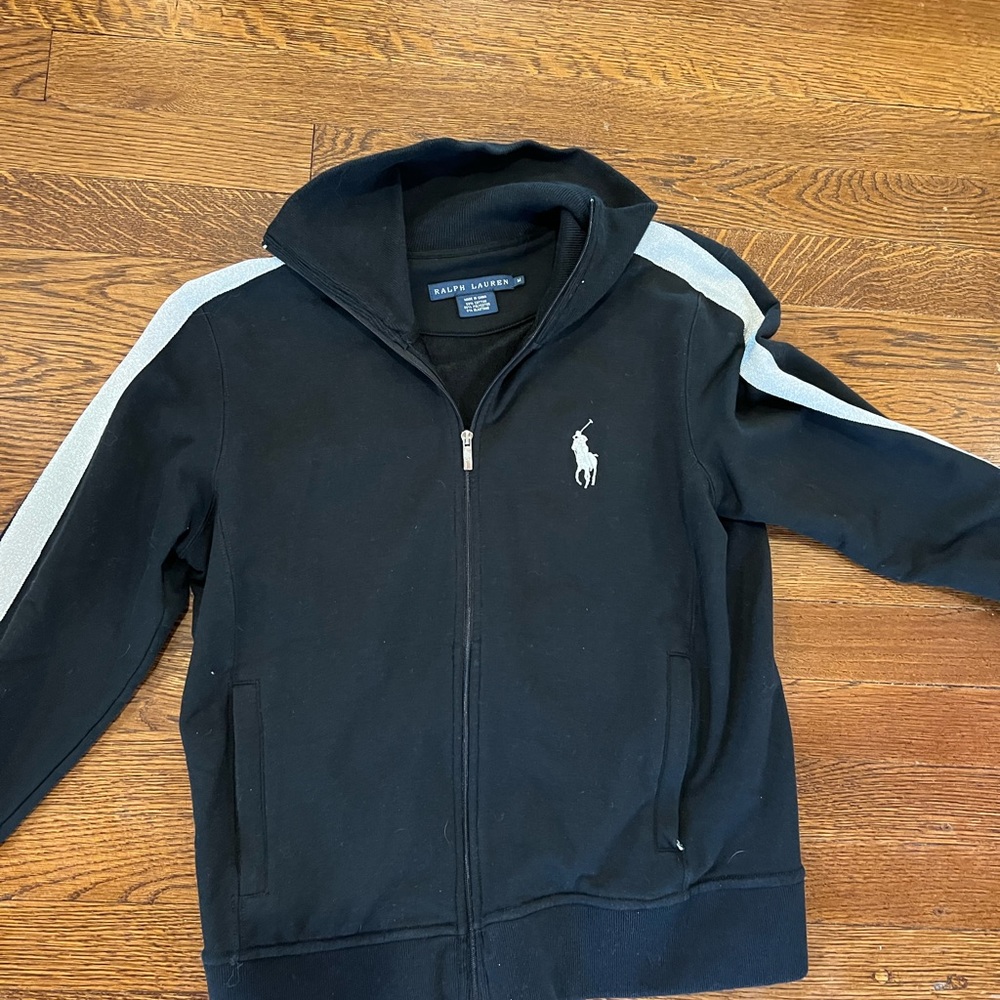 Ralph Lauren Glitter Stripe Zip Sweater - Picture 4 of 7